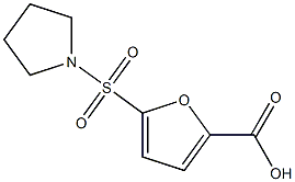 5-(pyrrolidine-1-sulfonyl)furan-2-carboxylic acid 구조식 이미지