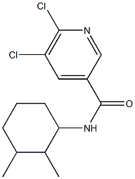 5,6-dichloro-N-(2,3-dimethylcyclohexyl)pyridine-3-carboxamide 구조식 이미지