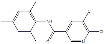 5,6-dichloro-N-(2,4,6-trimethylphenyl)pyridine-3-carboxamide 구조식 이미지