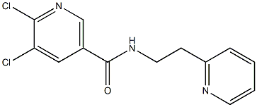 5,6-dichloro-N-(2-pyridin-2-ylethyl)nicotinamide Structure