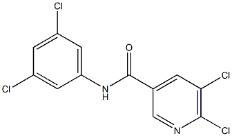5,6-dichloro-N-(3,5-dichlorophenyl)pyridine-3-carboxamide 구조식 이미지