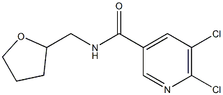 5,6-dichloro-N-(oxolan-2-ylmethyl)pyridine-3-carboxamide 구조식 이미지