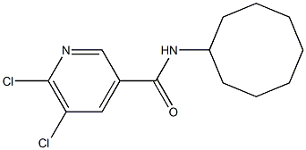 5,6-dichloro-N-cyclooctylpyridine-3-carboxamide 구조식 이미지