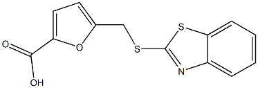 5-[(1,3-benzothiazol-2-ylthio)methyl]-2-furoic acid Structure