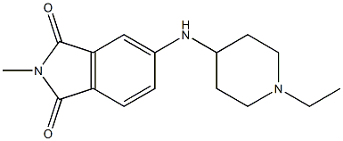 5-[(1-ethylpiperidin-4-yl)amino]-2-methyl-2,3-dihydro-1H-isoindole-1,3-dione Structure