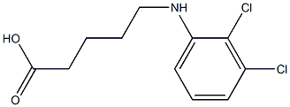 5-[(2,3-dichlorophenyl)amino]pentanoic acid Structure