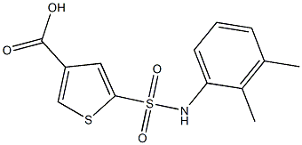 5-[(2,3-dimethylphenyl)sulfamoyl]thiophene-3-carboxylic acid Structure