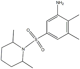 5-[(2,6-dimethylpiperidine-1-)sulfonyl]-2,3-dimethylaniline Structure