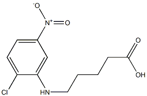 5-[(2-chloro-5-nitrophenyl)amino]pentanoic acid 구조식 이미지