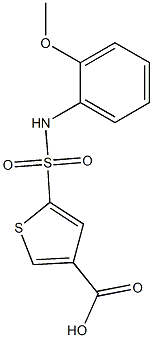 5-[(2-methoxyphenyl)sulfamoyl]thiophene-3-carboxylic acid Structure