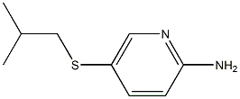 5-[(2-methylpropyl)sulfanyl]pyridin-2-amine 구조식 이미지