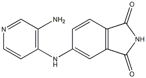 5-[(3-aminopyridin-4-yl)amino]-2,3-dihydro-1H-isoindole-1,3-dione 구조식 이미지