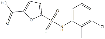 5-[(3-chloro-2-methylphenyl)sulfamoyl]furan-2-carboxylic acid Structure