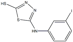 5-[(3-iodophenyl)amino]-1,3,4-thiadiazole-2-thiol 구조식 이미지