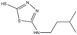 5-[(3-methylbutyl)amino]-1,3,4-thiadiazole-2-thiol Structure