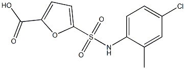 5-[(4-chloro-2-methylphenyl)sulfamoyl]furan-2-carboxylic acid 구조식 이미지