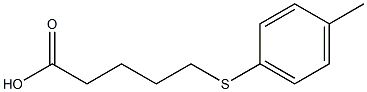 5-[(4-methylphenyl)sulfanyl]pentanoic acid 구조식 이미지