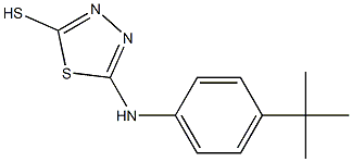 5-[(4-tert-butylphenyl)amino]-1,3,4-thiadiazole-2-thiol 구조식 이미지