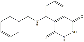 5-[(cyclohex-3-en-1-ylmethyl)amino]-1,2,3,4-tetrahydrophthalazine-1,4-dione 구조식 이미지