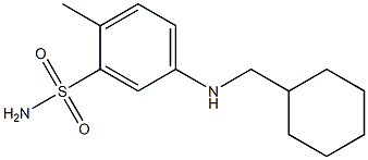 5-[(cyclohexylmethyl)amino]-2-methylbenzene-1-sulfonamide Structure