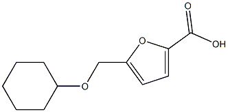 5-[(cyclohexyloxy)methyl]-2-furoic acid Structure