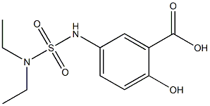 5-[(diethylsulfamoyl)amino]-2-hydroxybenzoic acid Structure