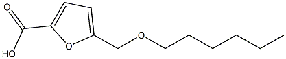 5-[(hexyloxy)methyl]furan-2-carboxylic acid Structure