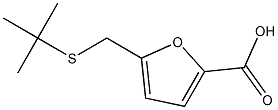 5-[(tert-butylsulfanyl)methyl]furan-2-carboxylic acid Structure