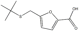 5-[(tert-butylsulfanyl)methyl]furan-2-carboxylic acid 구조식 이미지