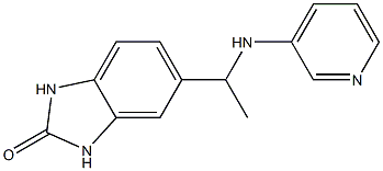 5-[1-(pyridin-3-ylamino)ethyl]-2,3-dihydro-1H-1,3-benzodiazol-2-one Structure