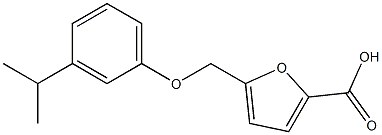 5-[3-(propan-2-yl)phenoxymethyl]furan-2-carboxylic acid 구조식 이미지