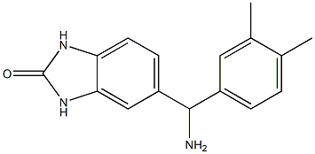 5-[amino(3,4-dimethylphenyl)methyl]-2,3-dihydro-1H-1,3-benzodiazol-2-one 구조식 이미지