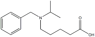 5-[benzyl(propan-2-yl)amino]pentanoic acid Structure