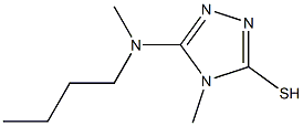 5-[butyl(methyl)amino]-4-methyl-4H-1,2,4-triazole-3-thiol Structure
