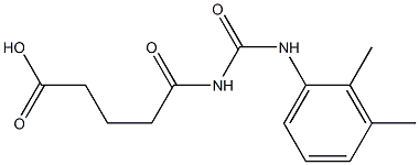 5-{[(2,3-dimethylphenyl)carbamoyl]amino}-5-oxopentanoic acid Structure
