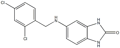 5-{[(2,4-dichlorophenyl)methyl]amino}-2,3-dihydro-1H-1,3-benzodiazol-2-one 구조식 이미지