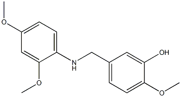 5-{[(2,4-dimethoxyphenyl)amino]methyl}-2-methoxyphenol 구조식 이미지