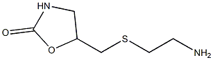 5-{[(2-aminoethyl)sulfanyl]methyl}-1,3-oxazolidin-2-one Structure