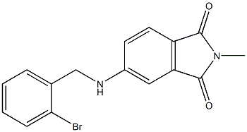 5-{[(2-bromophenyl)methyl]amino}-2-methyl-2,3-dihydro-1H-isoindole-1,3-dione 구조식 이미지