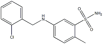 5-{[(2-chlorophenyl)methyl]amino}-2-methylbenzene-1-sulfonamide Structure