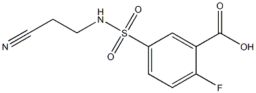 5-{[(2-cyanoethyl)amino]sulfonyl}-2-fluorobenzoic acid 구조식 이미지