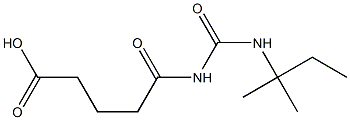 5-{[(2-methylbutan-2-yl)carbamoyl]amino}-5-oxopentanoic acid Structure