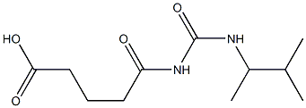 5-{[(3-methylbutan-2-yl)carbamoyl]amino}-5-oxopentanoic acid Structure