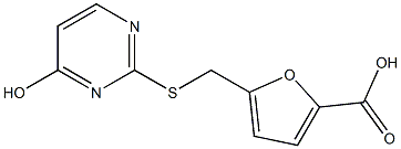 5-{[(4-hydroxypyrimidin-2-yl)sulfanyl]methyl}furan-2-carboxylic acid 구조식 이미지