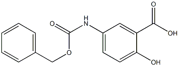 5-{[(benzyloxy)carbonyl]amino}-2-hydroxybenzoic acid Structure
