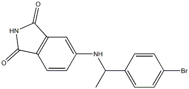 5-{[1-(4-bromophenyl)ethyl]amino}-2,3-dihydro-1H-isoindole-1,3-dione Structure