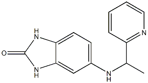 5-{[1-(pyridin-2-yl)ethyl]amino}-2,3-dihydro-1H-1,3-benzodiazol-2-one 구조식 이미지