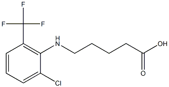 5-{[2-chloro-6-(trifluoromethyl)phenyl]amino}pentanoic acid Structure