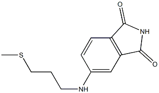 5-{[3-(methylsulfanyl)propyl]amino}-2,3-dihydro-1H-isoindole-1,3-dione 구조식 이미지
