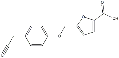 5-{[4-(cyanomethyl)phenoxy]methyl}-2-furoic acid Structure